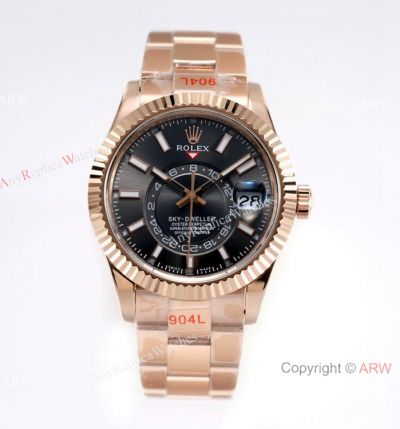 Replica Rolex Sky-Dweller Rhodium Grey  AI Factory Swiss 9001 Watch Rolex 42mm For Men